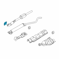 OEM Saturn Astra Front Pipe Gasket Diagram - 55557507