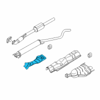 OEM Saturn Shield, Exhaust Rear Muffler Heat Diagram - 13177879