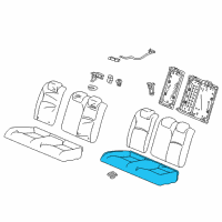 OEM Honda Civic Pad Comp RR., Cush Diagram - 82137-TBG-A21