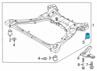 OEM 2021 Kia Sorento BUSHING-CROSSMEMBER Diagram - 62486P2000