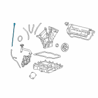 OEM 2006 Ford Escape Dipstick Diagram - 4L8Z-6750-AA