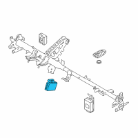 OEM 2012 Hyundai Accent Brake Control Module And Receiver Unit Assembly Diagram - 95400-1R201