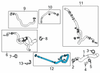 OEM 2022 Cadillac CT4 Outlet Pipe Diagram - 84697658