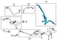 OEM 2021 Cadillac CT4 Coolant Hose Diagram - 84697660