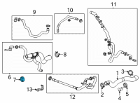 OEM 2021 Cadillac CT4 Lower Hose Clamp Diagram - 11516221