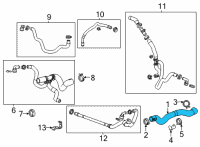 OEM 2022 Cadillac CT4 Upper Hose Diagram - 84697651