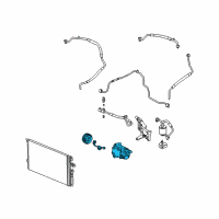 OEM Saturn Compressor Assembly Diagram - 15922970