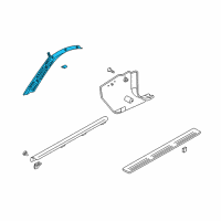 OEM 2005 Hyundai Tiburon Trim Assembly-Front Pillar LH Diagram - 85810-2C000-QS