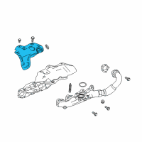 OEM 2017 Chevrolet Cruze Heat Shield Diagram - 55489526