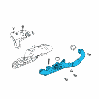 OEM 2018 GMC Terrain Exhaust Manifold Assembly Diagram - 55490673