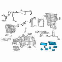 OEM 2022 Ram 1500 Seal Kit-A/C And Heater Unit Diagram - 68396044AB
