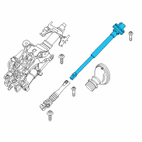 OEM BMW 750Li xDrive Steering Shaft Diagram - 32-30-6-789-856