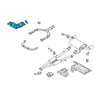 OEM 2011 Infiniti FX35 Three Way Catalytic Converter Diagram - B08B3-1BA0B