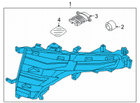 OEM Hyundai Santa Cruz LAMP ASSY-DAY RUNNING LIGHT, LH Diagram - 92207-K5000