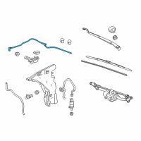 OEM 2017 Cadillac CTS Washer Hose Diagram - 22773546