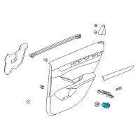 OEM 2019 Honda Accord Switch Assembly, Rear Power Window Diagram - 35770-TVA-A01