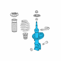 OEM 2022 Chevrolet Spark Front Suspension Strut Assembly Diagram - 42478301