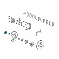 OEM Acura NSX Cap, Front Hub Diagram - 44304-SL0-000