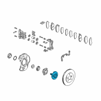 OEM 1997 Acura NSX Hub, Front Axle Diagram - 44600-SL0-020