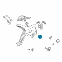 OEM Honda Adapter, Fuel Cap Diagram - 63915-S84-A00ZZ