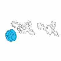 OEM 2022 Lexus RC300 PULLEY, Water Pump Diagram - 16173-31031