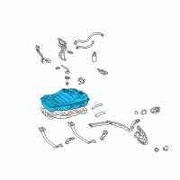 OEM 2007 Lexus LX470 Fuel Tank Assembly Diagram - 77001-60720