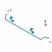 OEM 2018 Kia Stinger Bar Assembly-Rear Stabilizer Diagram - 55510J5000