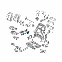 OEM 2004 BMW 760i Switch, High Right Diagram - 61-31-6-918-411