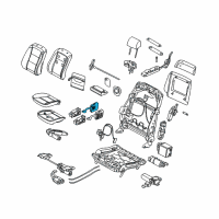 OEM BMW 745i Seat Heating/Air Conditioner. Switch, Left Diagram - 61-31-6-918-394