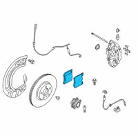 OEM BMW Front Disc Brake Pad Set Diagram - 34-11-6-888-457