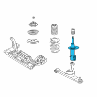 OEM 2006 Chrysler PT Cruiser DAMPER-STRUT Diagram - 5272874AB