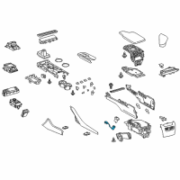 OEM 2018 Lexus RC F Socket Assembly, Power Outlet Diagram - 85530-24010