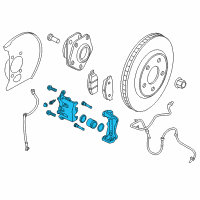 OEM 2022 Nissan Leaf Caliper Assy-Front LH, W/O Pad & Shim Diagram - 41011-5TA0A