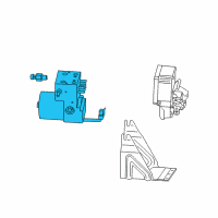 OEM 2006 Cadillac CTS ABS Pump Assembly Diagram - 89060233