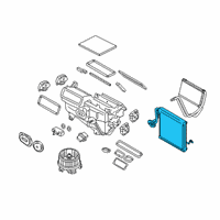 OEM Lincoln Nautilus Evaporator Diagram - GS7Z-19850-AA