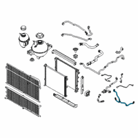 OEM BMW X3 Engine Coolant Hose Diagram - 17-12-7-535-536