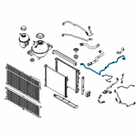 OEM 2019 BMW X3 Cooling System Coolant Hoses Diagram - 17-12-7-535-534