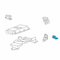 OEM Cadillac Height Sensor Diagram - 20890543