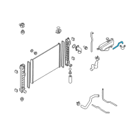 OEM 2018 Infiniti Q70 Hose-Reservoir Tank Diagram - 21741-1CL1B