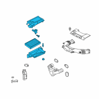 OEM 2009 Lexus LS460 Cleaner Assy, Air W/Element Diagram - 17700-38142