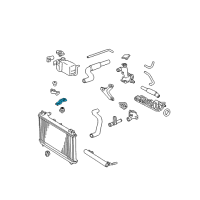 OEM Toyota Camry Radiator Assembly Upper Bracket Diagram - 16533-03030