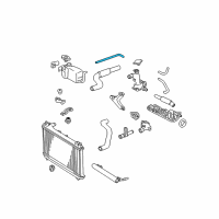 OEM Toyota Solara Overflow Hose Diagram - 16472-0A030