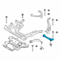 OEM 2020 BMW 750i xDrive Bottom Rubber Mount Wishbone, Right Diagram - 31-10-6-861-174