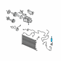 OEM 2005 Honda Civic Receiver Assembly Diagram - 80350-S5T-A21