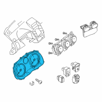 OEM 2008 Nissan Sentra Instrument Combination Meter Assembly Diagram - 24810-ZE80B