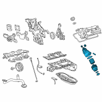 OEM 2016 Lexus GS350 Bracket Sub-Assy, Oil Filter Diagram - 15609-31051