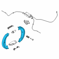 OEM 2016 BMW X5 Repair Kit Brake Shoe Diagram - 34-41-6-780-041