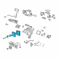 OEM 2016 Buick Enclave Evaporator Core Diagram - 22816158