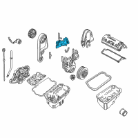 OEM 1994 Honda Civic del Sol Cover, Timing Belt Back Diagram - 11840-P08-010