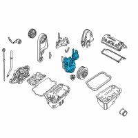 OEM 2000 Honda Civic Cover, Timing Belt (Lower) Diagram - 11811-P2A-000